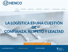 Tablet Screenshot of henco.com.mx